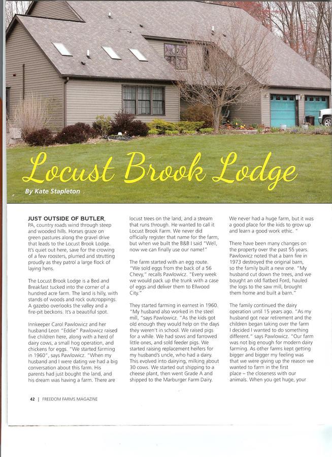 Locust Brook Lodge Butler Ngoại thất bức ảnh
